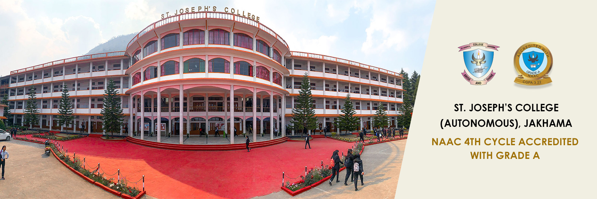 SJC Jakhama is NAAC Accredited with CGPA 3.22